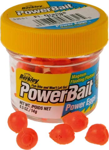 Berkley PowerBait Power Eggs Floating Magnum 14g 32pc Fluorescent Orange