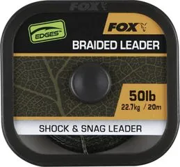 Fox Edges Naturals Braided Leader 20m 22.7kg Dyneema