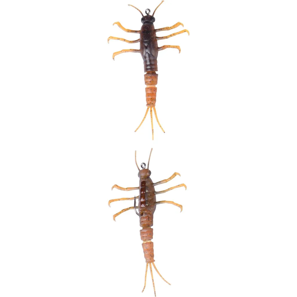 Savage Gear 3D TPE Mayfly Nymph Softbaits 5cm 2.5g Brown
