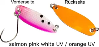 FTM Spoon Hammer 3.8cm 3.2g Salmon Pink White UV/Orange UV