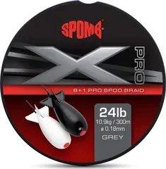 Spomb X Pro Braid 0.18mm 10.9kg 300m Grey