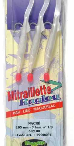 Ragot Mitraillette Raglou Lure 4 Raglou 85mm Nacre
