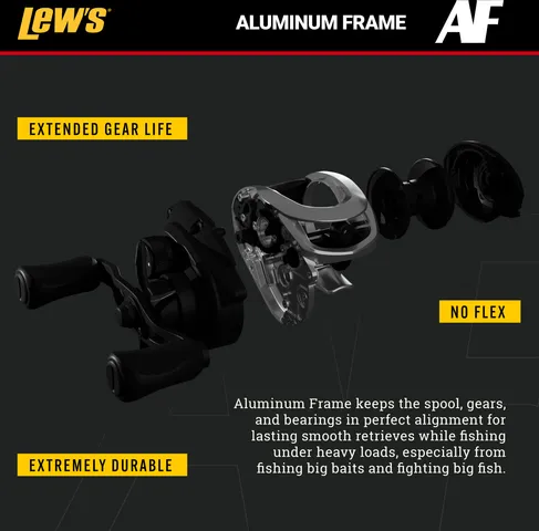 Lew's Team Pro Ti Baitcasting Reel PT1SHLG2 7.5:1 Left