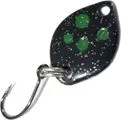 Troutwerk Spoon 0.8g 1.2cm Black/Green Dots