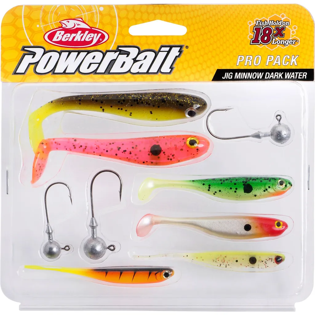 Berkley Pro Pack Jig Minnow Dark Water Kunstköderset 7.5–10cm Assorted