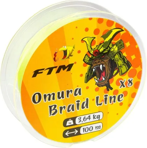 FTM Omura Braid Geflochtene Schnur 8x 100m Yellow