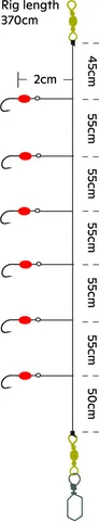 Kinetic Sabiki Rig #1/0 370cm