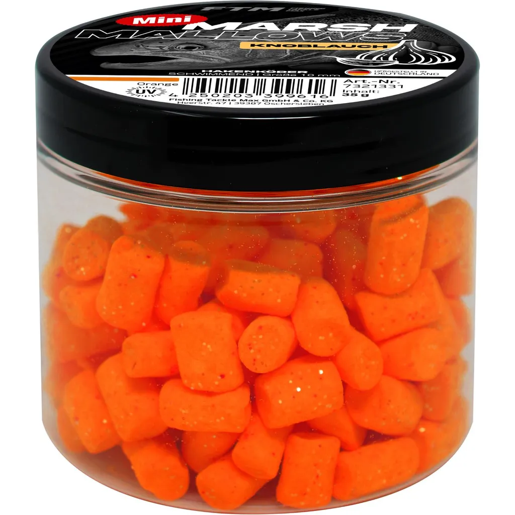 FTM Marshmallow Knoblauch Mini Schwimmend Softbaits 35g Orange