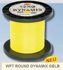 WFT Round Dynamix Braided Line 0.1mm 1000m Yellow