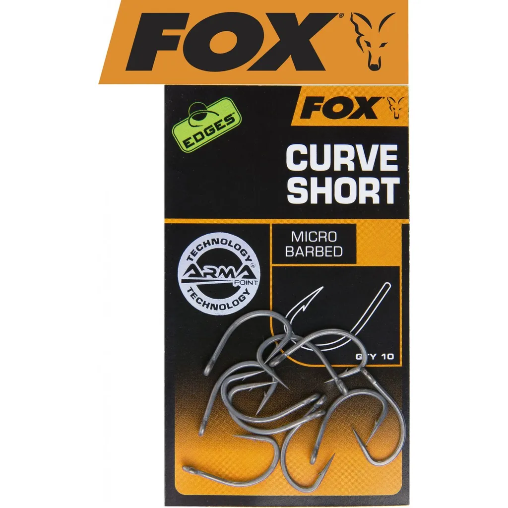 Fox Edges Armapoint Curve Shank Short Hooks #7