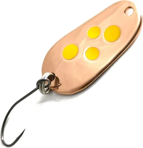 Troutwerk Spoon 2.8cm 3g Kupferfarben/Gelbe Punkte