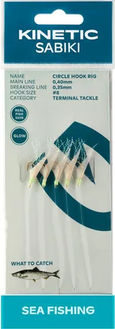 Kinetic Sabiki Circle Hook Ready-made Rigs #4 130cm 1pc