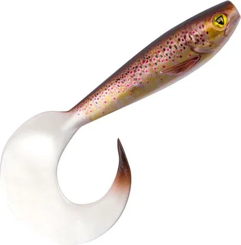 Fox Rage Pro Grub Softbait 8cm Super Natural Brown Trout
