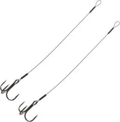 Predax Stinger 1x7 Schwarz Ummantelt 18kg #2 2pcs Drilling