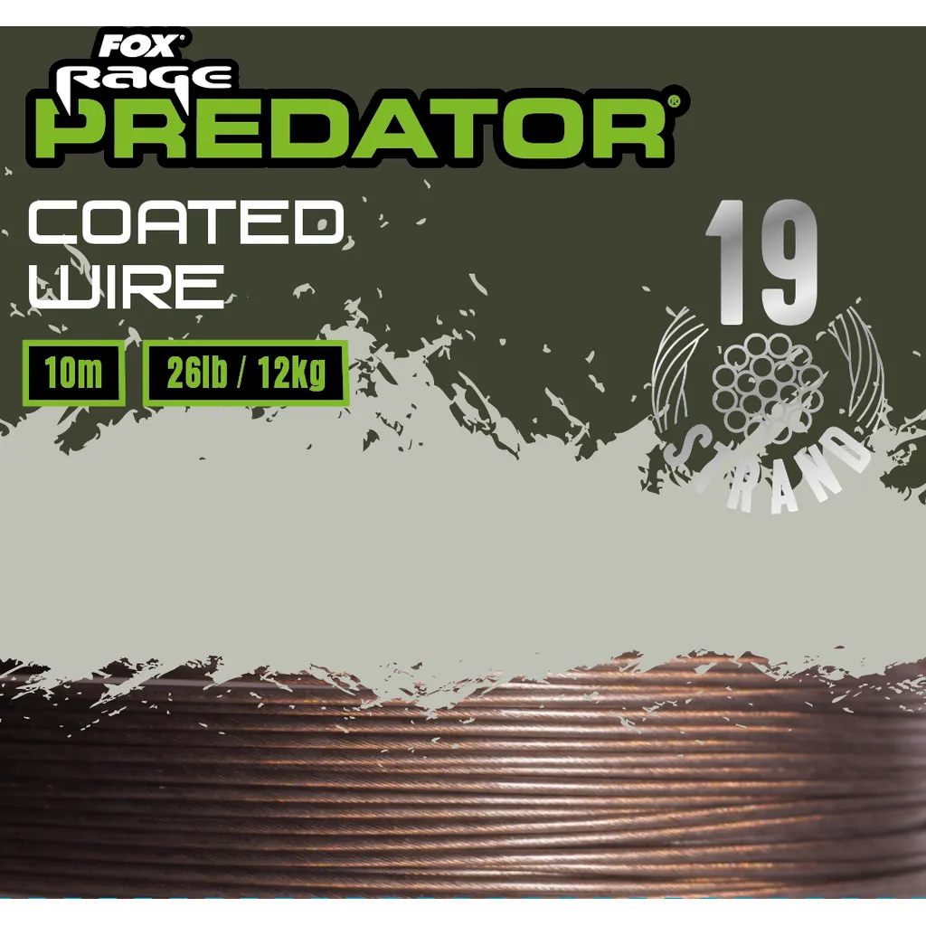 Fox Rage Predator 19-Strand Coated Wire Stahlvorfach 10m 21kg