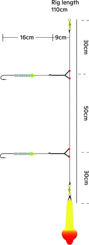 Kinetic Sabiki Pro 120g #2/0 110cm