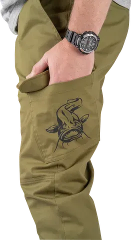 Black Cat Cargo Trousers M Green