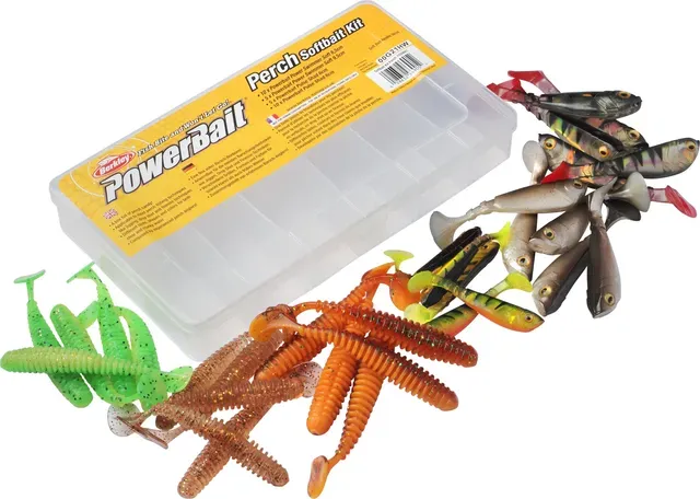 Berkley PowerBait Perch Kit 30 Pieces Soft Bait