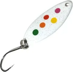 Troutwerk Spoon 2.5g 3.3cm Weiß Mehrfarbige Punkte
