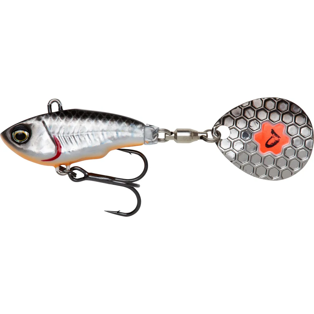 Savage Gear Fat Tail Spin NL Spin Tail 6.5cm 12.5g Dirty Silver
