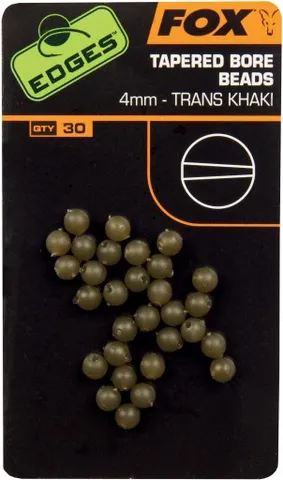 Fox Edges Tapered Bore Beads 4mm