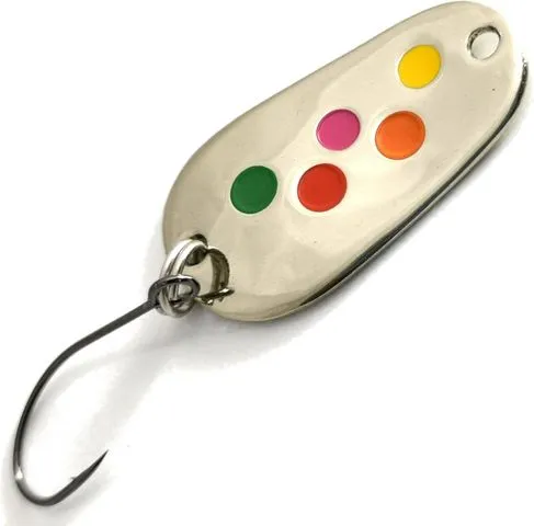 Troutwerk Spoon 3g 2.8cm Silver/Multicolored Dots