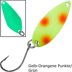 Balzer Spoons Pro Staff Series Catcher 2g Gelb-Orangene Punkte/Grün