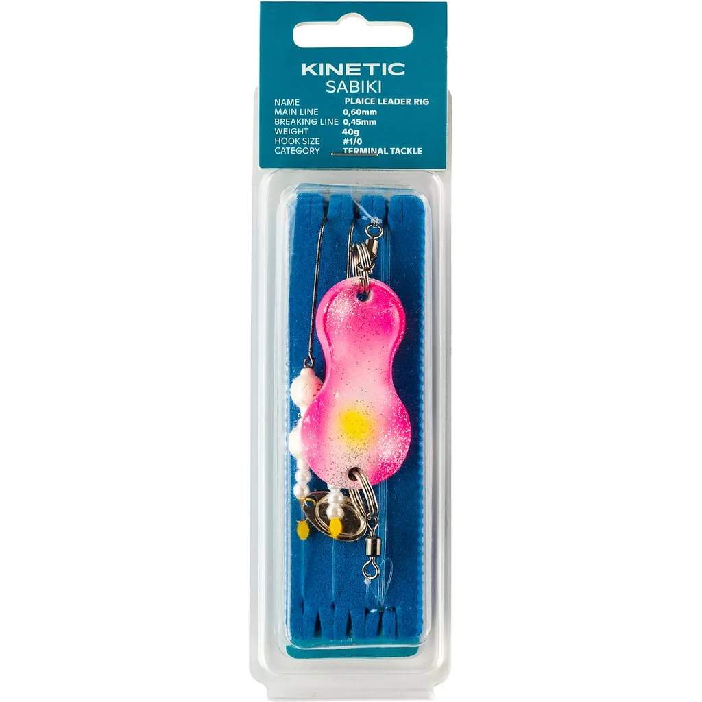 Kinetic Sabiki Plaice Leader Fertigvorfächer 40g #1/0 Kinky Pinky