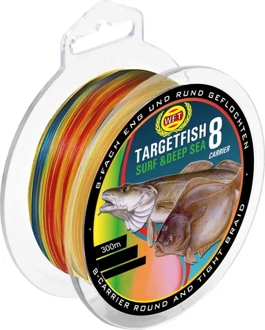 WFT TF8 Surf Deep Sea Multicolor Braided Line 0.2mm 18kg 300m