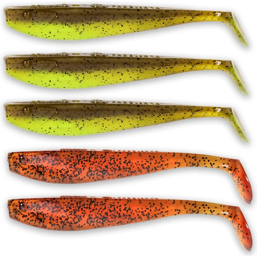 Quantum Q-Paddler Power Packs Gummifische 10cm 5Stk. Pumpkinseed Chart. Original Appleseed