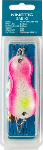 Kinetic Sabiki Plaice Leader Fertigvorfächer 120g #1/0 Kinky Pinky