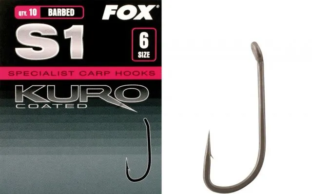 Fox S1 Kuro Haken 10 10pcs Barbed