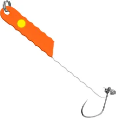 FTM Spoon Curl Kong 6.7cm 3.5g Neon Orange/White