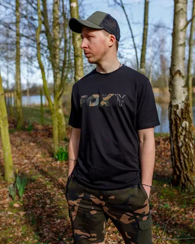 Fox Black Camo Logo T-Shirt M