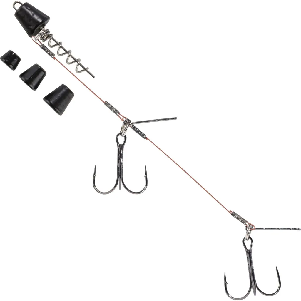 Balzer Shirasu Screw Hechtsystem mit Wechselgewichten - Schraubkopf #2 9cm Matt-Schwarz