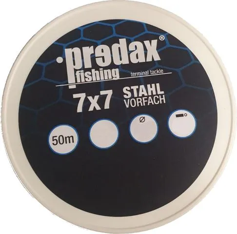 Predax Stahlvorfach 7x7 0.58mm 30kg Edelstahl