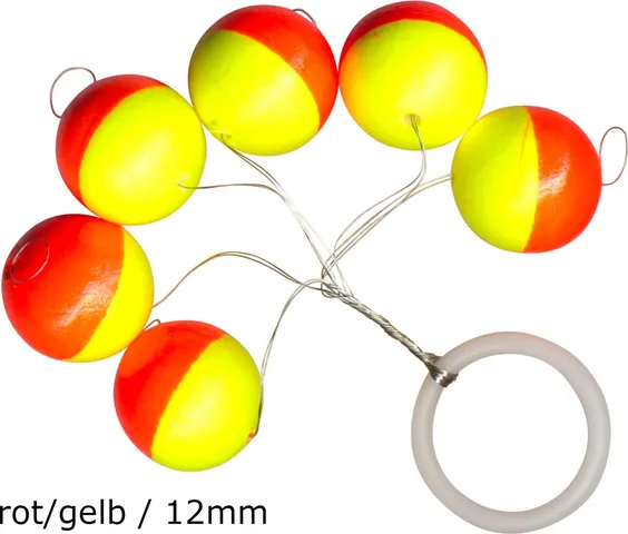 FTM Trout Piloten rund 12mm Red/Yellow