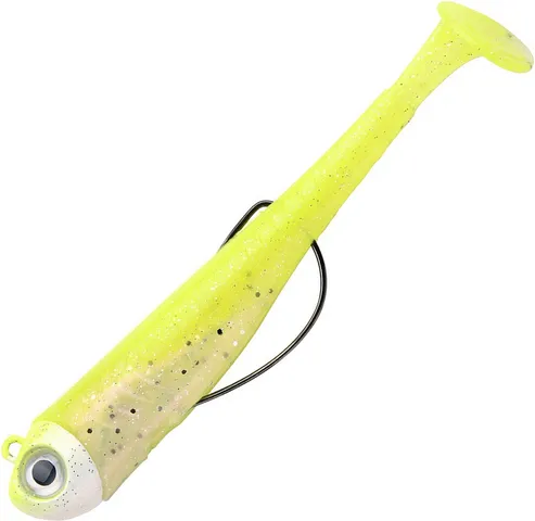 Spro Gutsbait UV Gummifische 9.5cm 10g Lemon & Pearl