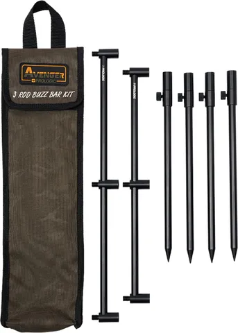 Prologic Avenger Rutenauflagen- & Bankstick-Zubehör 36–42cm 3 Ruten