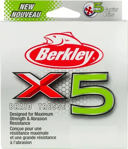 Berkley x5 Braid 0.08mm 7.6kg 150m Flame Green