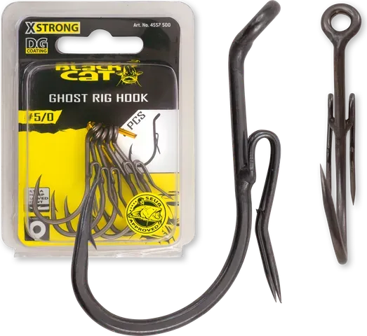 Black Cat Ghost Rig Hook 6/0 5pcs DG