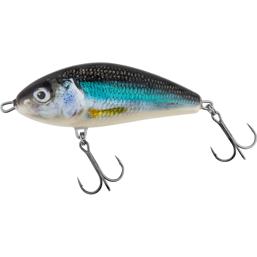 Salmo Fatso Sinking Jerkbait 8cm 25g Spotted Holo Smelt