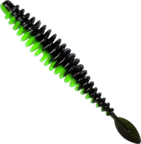 Quantum Magic Trout T-Worm Softbait 6,5cm 1g Neon Grün/Schwarz