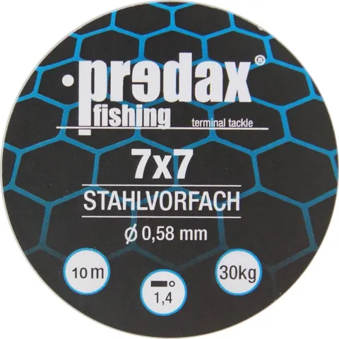 Predax Stahlvorfach 7x7 10m 30kg 0.58mm