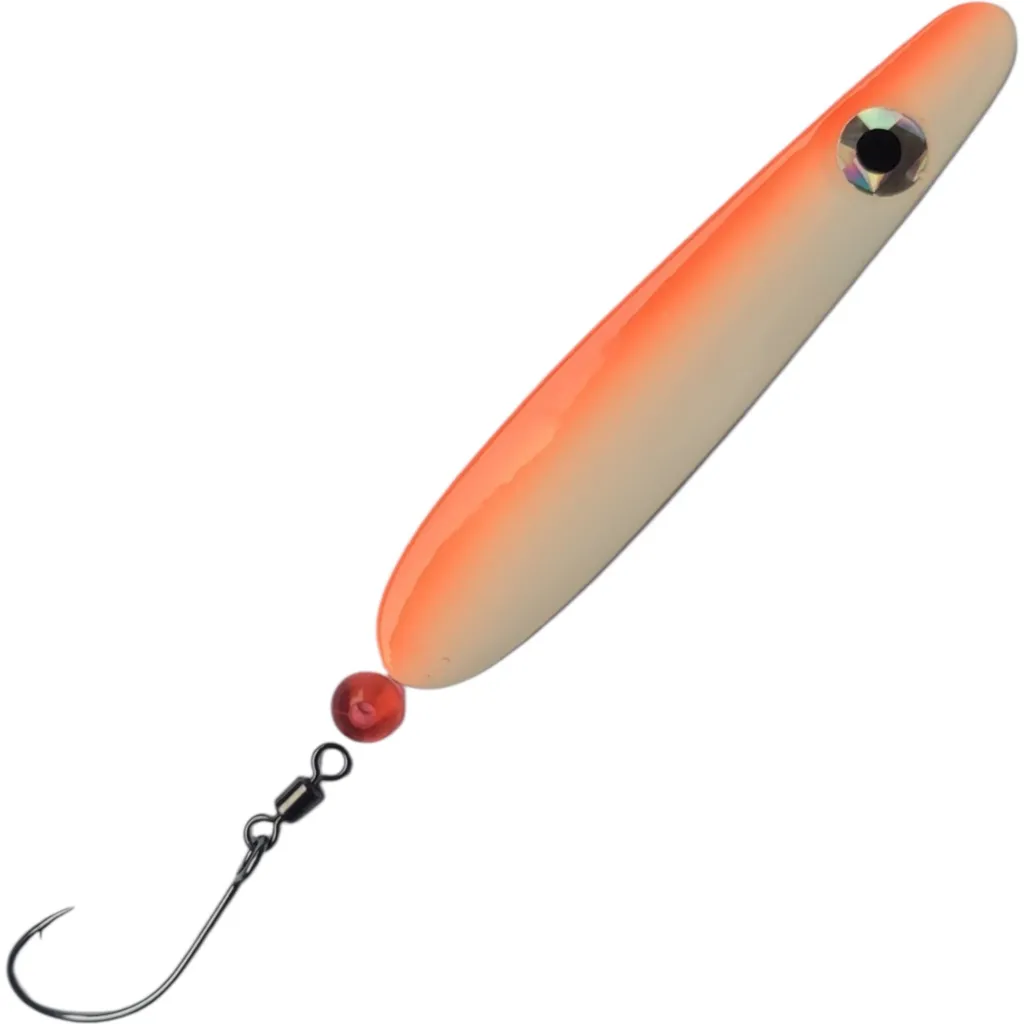 Troutwerk Inline Blinker Meerforellenköder 129739 7,4cm 22g Rot Weiß