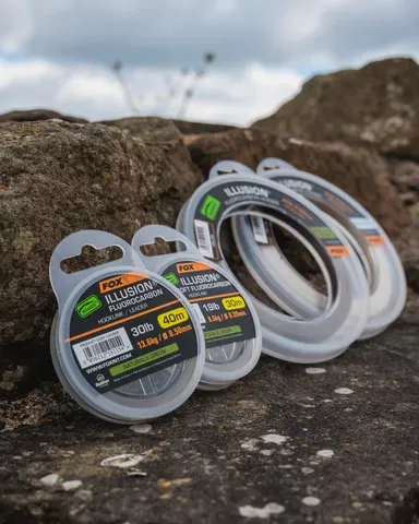 Fox Edges Illusion Soft Fluorocarbon Hooklink 0.35mm 7.3kg 30m Naturals Green