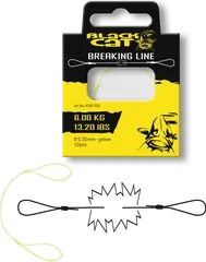 Black Cat Breaking Line 0.30mm 6.00kg 10pcs yellow