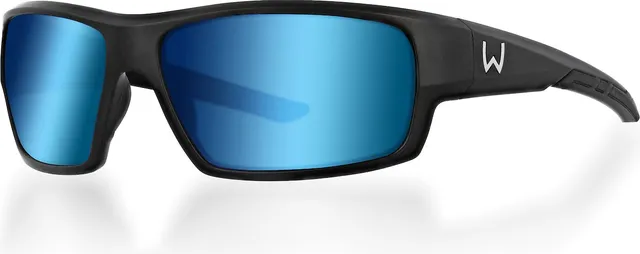 Westin W6 Sport 10 Polarisationsbrille Matte Black LB Yellow AR Blue Filter Cat. 2
