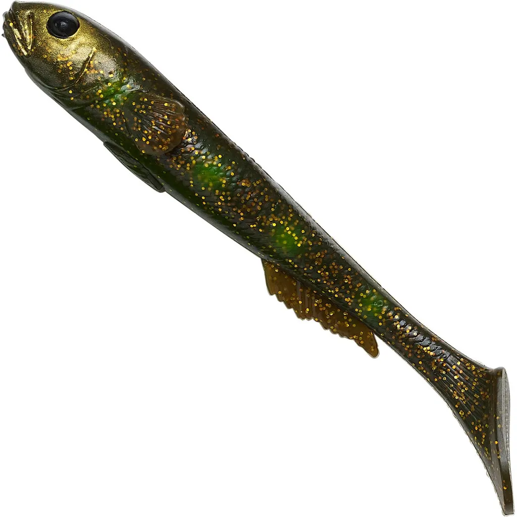 Savage Gear 3D Goby Shad Gummifisch 20cm 60g Motor Oil Goby UV