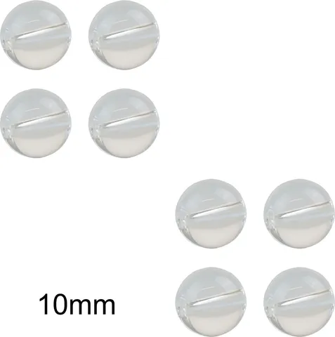 Pilkmaxx Transparente Glasperlen 10mm 8er